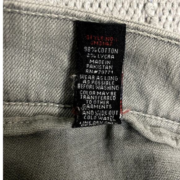 Vtg Jordan Craig Legacy Edition Aaron Jeans Men's 36/32 Gray Slim Straight Y2K - Picture 7 of 13